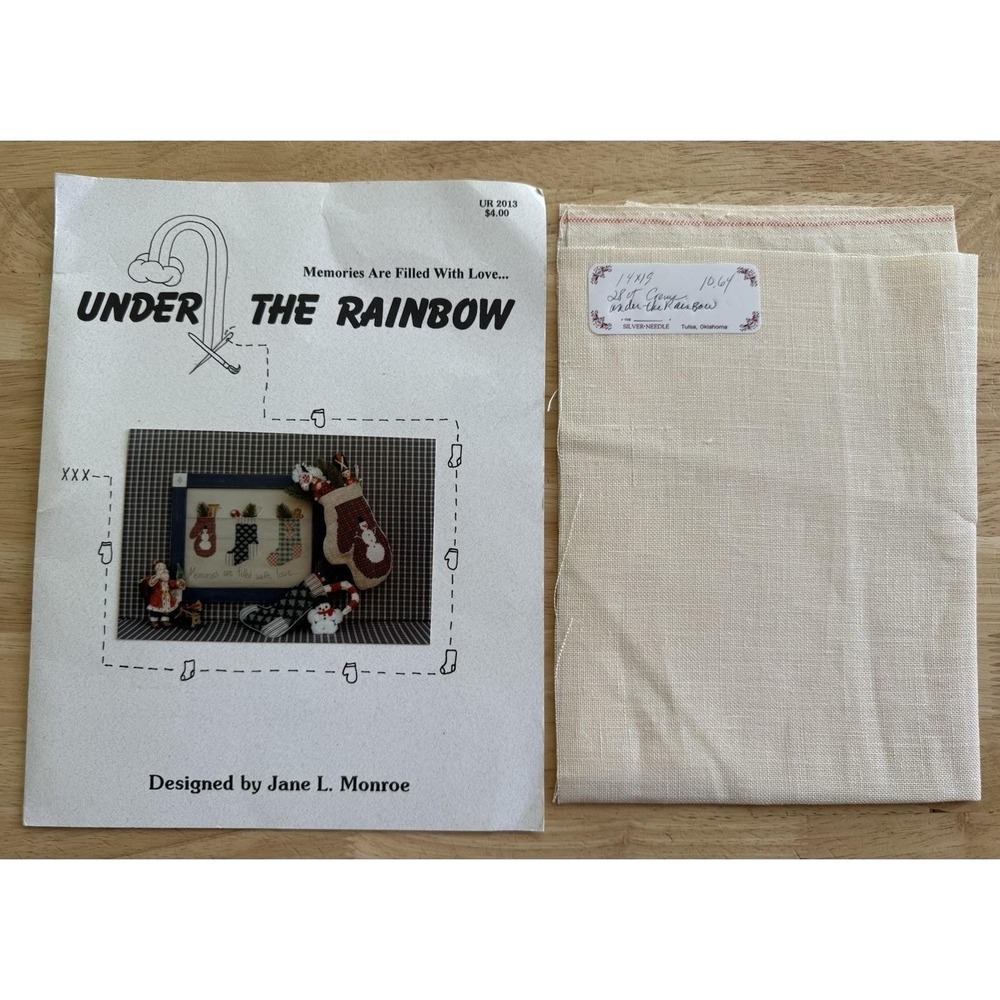 Memories Are Filled With Love… Under The Rainbow Cross Stitch‎ Pattern & Cloth